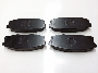 Image of Disc Brake Pad Set (Rear). A set of disc brake pads. image for your 2017 Toyota Tundra 4.6L V8 A/T RWD SR Extended Cab Pickup Fleetside 